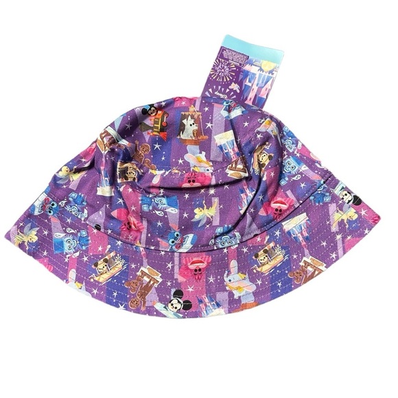 Authentic Disney Parks Castle & Characters Reversible Bucket Hat for Adults -NWT main image 13